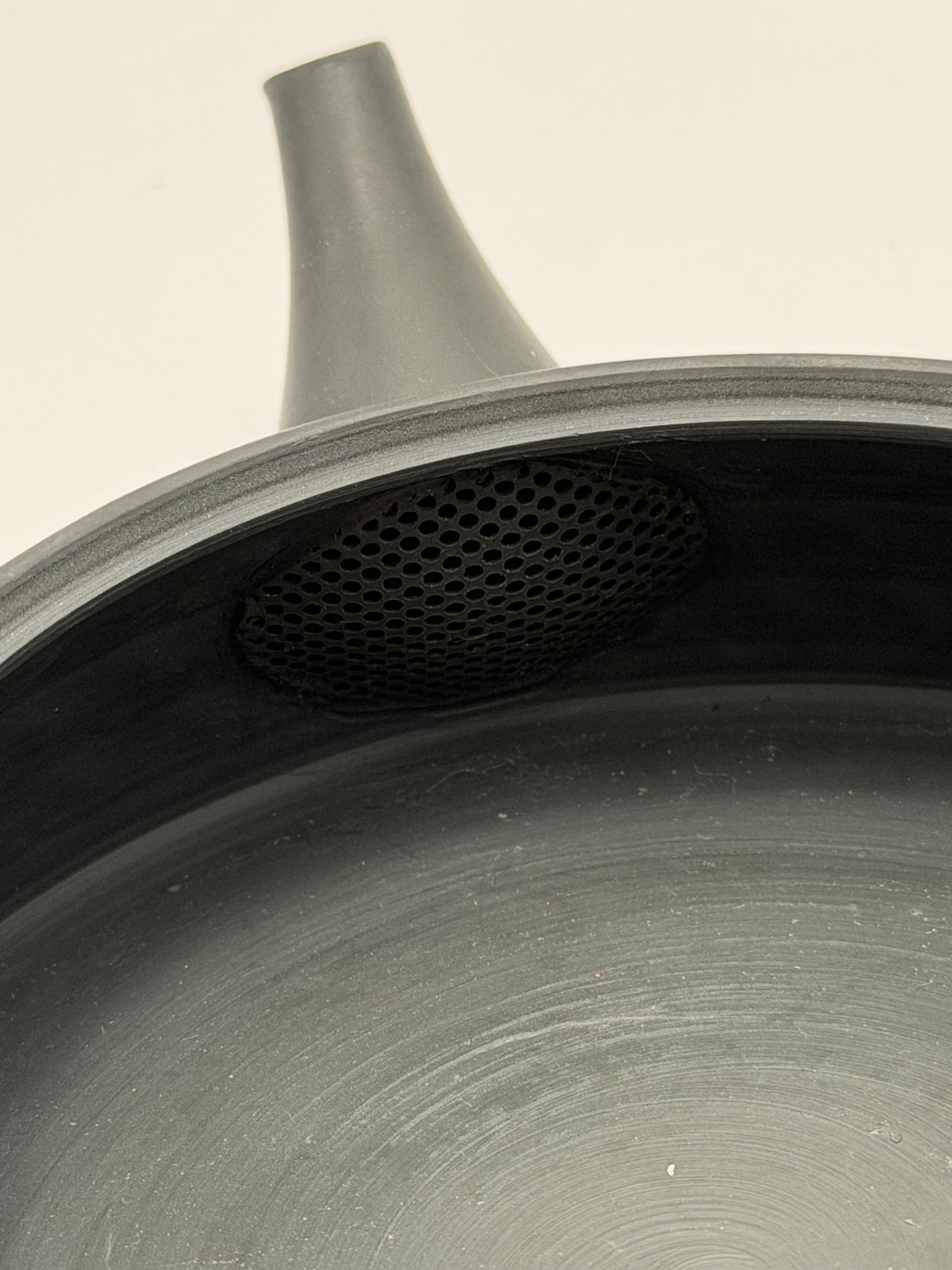 極平青二色印花急須